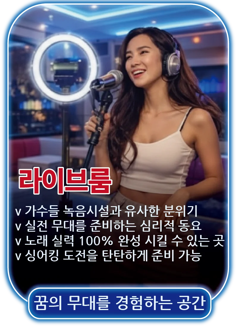 라이브룸 - 녹음시설, 실전 무대 준비